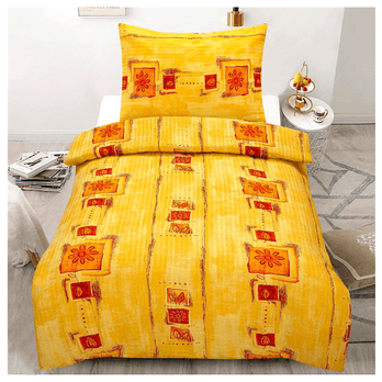 Povlečení DŘEVO žlutá, 70x90 a 140x200 cm 1