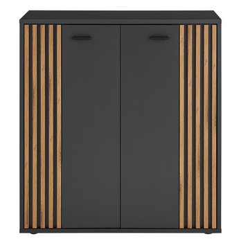 Komoda  DUBLIN 2 antracitová/dub evoke 3