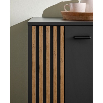 Komoda  DUBLIN 2 antracitová/dub evoke 7