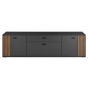 TV komoda  DUBLIN antracitová/dub evoke 3