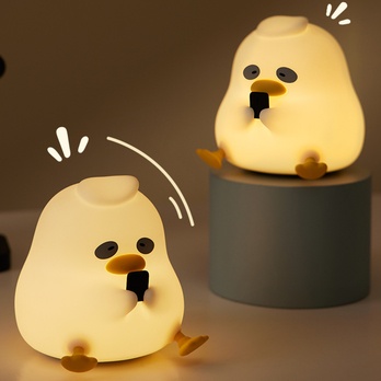 Dětská noční lampa DUCK bílá 2