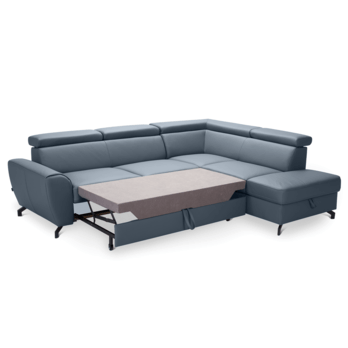 Sedací souprava DUE pravá, modrá 1