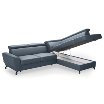 Sedací souprava DUE pravá, modrá 2