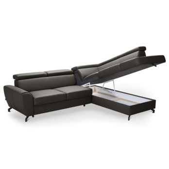 Sedací souprava DUE pravá, tmavě šedá 2