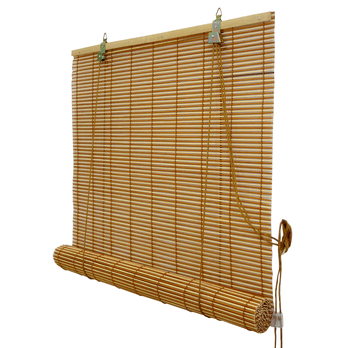 Bambusová roleta DUET přírodní/třešeň, 120x160 cm 1