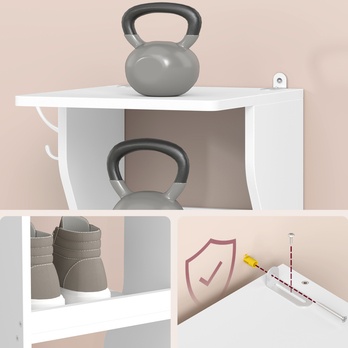 Policový botník DURABL 2 bílá 5