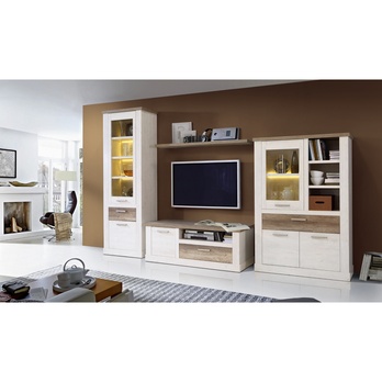 TV stolek DURO pinie bílá/dub antik, šířka 140 cm 1