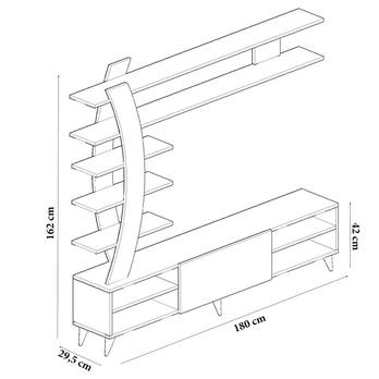 Obývací stěna DURU 1 bílá 3