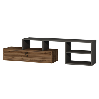 TV stolek DURU 2 antracitová/ořech 2