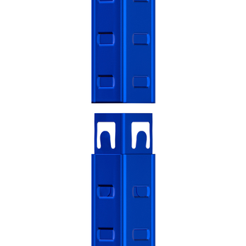 Skladovací regál DUTY 6 modrá/přírodní 8