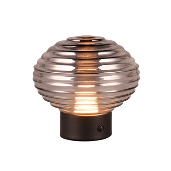 Stolní LED lampa EARL kouřová 2