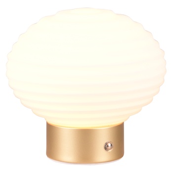 Stolní lampa EARL bílá/zlatá 2