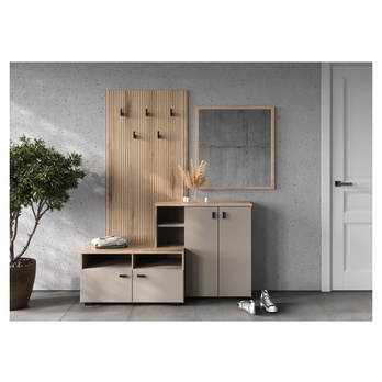 Předsíňová sestava EBRO béžová/dub cremona 1