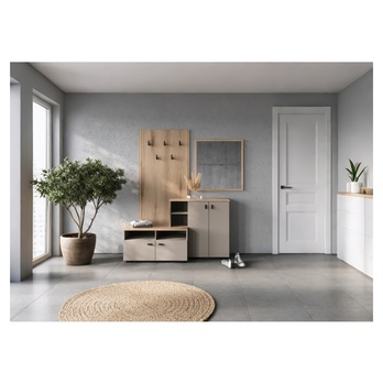 Předsíňová sestava EBRO béžová/dub cremona 3