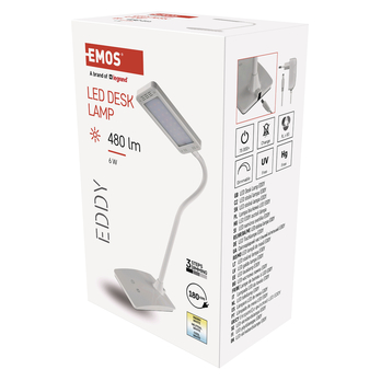Stolní lampa EDDY bílá 1