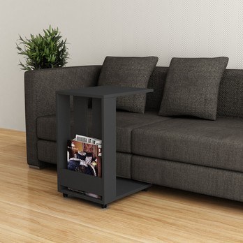 Přístavný stolek  EDI antracit 1