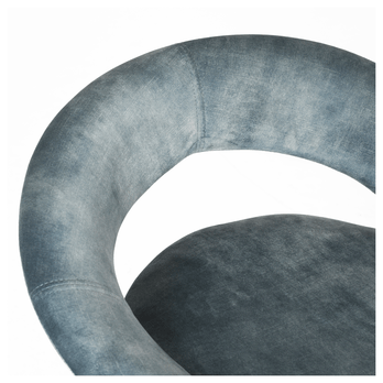 Barová židle EDITA modrá/černá 7