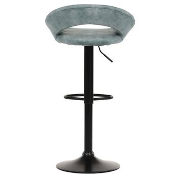 Barová židle EDITA modrá/černá 2