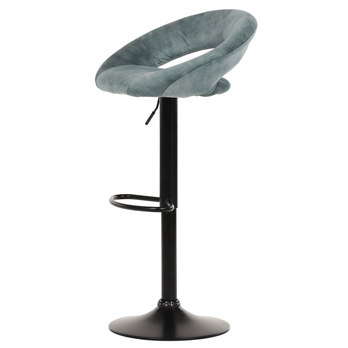 Barová židle EDITA modrá/černá 3