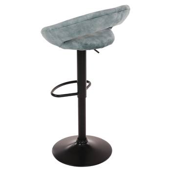 Barová židle EDITA modrá/černá 5