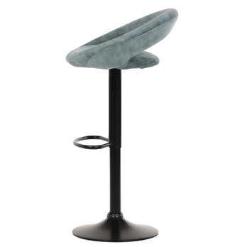 Barová židle EDITA modrá/černá 6