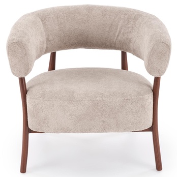 Křeslo EDUN cappuccino/ořech 3