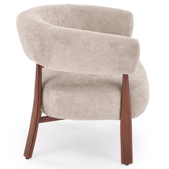 Křeslo EDUN cappuccino/ořech 5