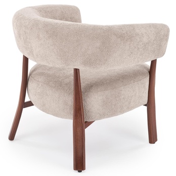 Křeslo EDUN cappuccino/ořech 6