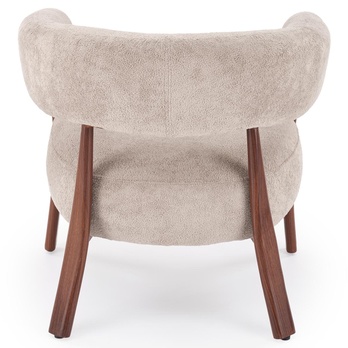Křeslo EDUN cappuccino/ořech 7