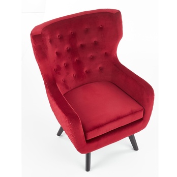 Křeslo EFRAIM tmavě červená 2