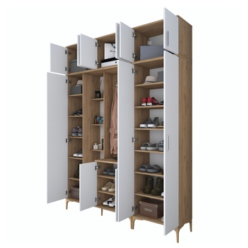 Předsíňová sestava ELA 11 ořech/bílá 5