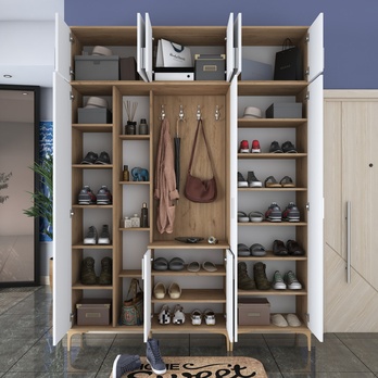 Předsíňová sestava ELA 11 ořech/bílá 7