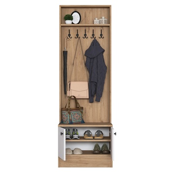 Předsíňová sestava ELA 1 ořech/bílá 2