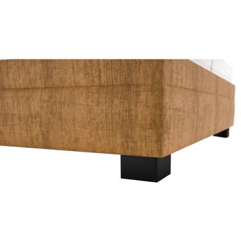Postel s polohovacím roštem ELA 1 hořčicová, 180x200 cm 5