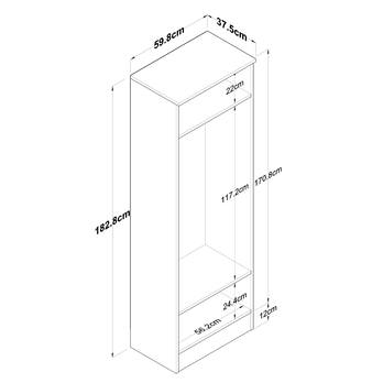 Předsíňová skříň ELA 2 bílá 8
