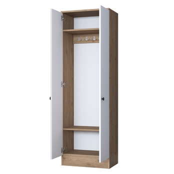 Předsíňová skříň ELA 2 bílá/ořech 2