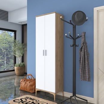 Předsíňová skříň ELA 3 ořech/bílá 1