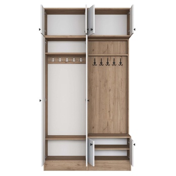 Předsíňová sestava ELA 7 ořech/bílá 4