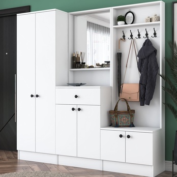 Předsíňová sestava ELA 8 bílá 1