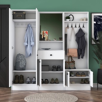 Předsíňová sestava ELA 8 bílá 7