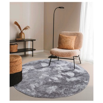 Koberec ELLE DECORATION COSY 106110, stříbrná, průměr 200 cm 1