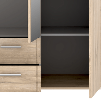 Šatní skříň ELMA dub bianco 2