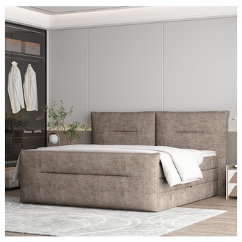 Postel boxspring ELMA hnědobéžová, 180x200 cm 1