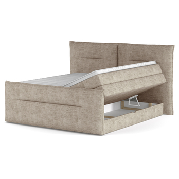 Postel boxspring ELMA hnědobéžová, 180x200 cm 2