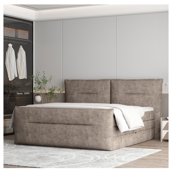 Postel boxspring ELMA hnědobéžová, 160x200 cm 1