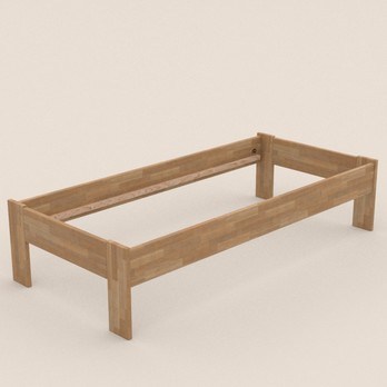 Postel ELODIE I buk olej přírodní, 80x200 cm 2
