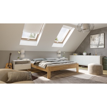 Postel ELODIE II buk olej přírodní, 160x200 cm 1