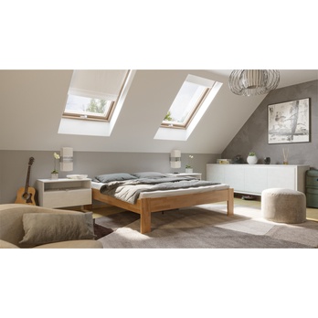 Postel ELODIE II dub olej světlý ořech, 180x200 cm 1