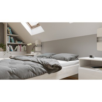 Postel ELODIE II buk olej bílá, 140x200 cm 6