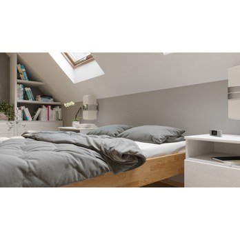 Postel ELODIE II dub olej světlý ořech, 140x200 cm 6